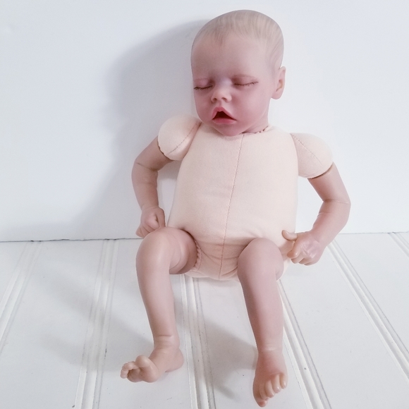 Bonnie Brown Reborn Baby Doll Twin-A Painted Closed Eyes Realistic Infant - Picture 1 of 11